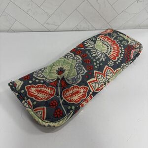 Vera Bradley Nomadic Floral Curling Iron Hot Tools Travel Case Gray Red